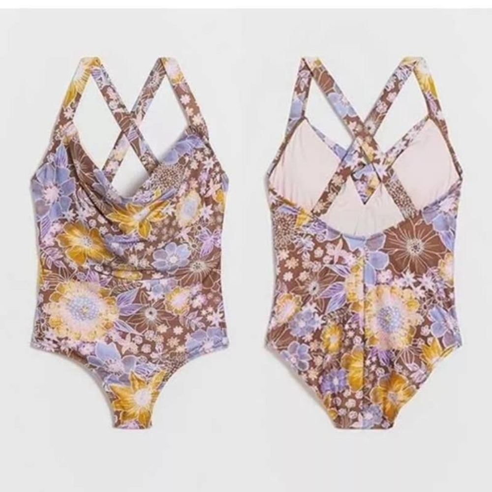 Anthropologie Alana Gunn Willandra Floral One Piece Swimsuit - Medium